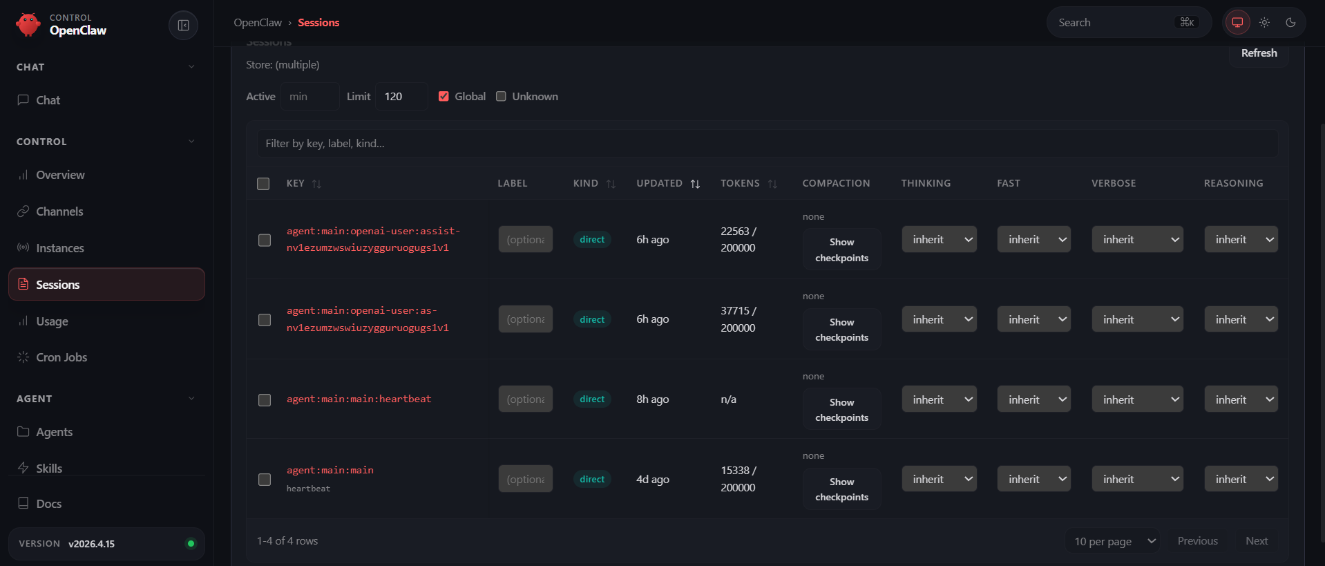 OpenClaw Multi-Merchant Sessions