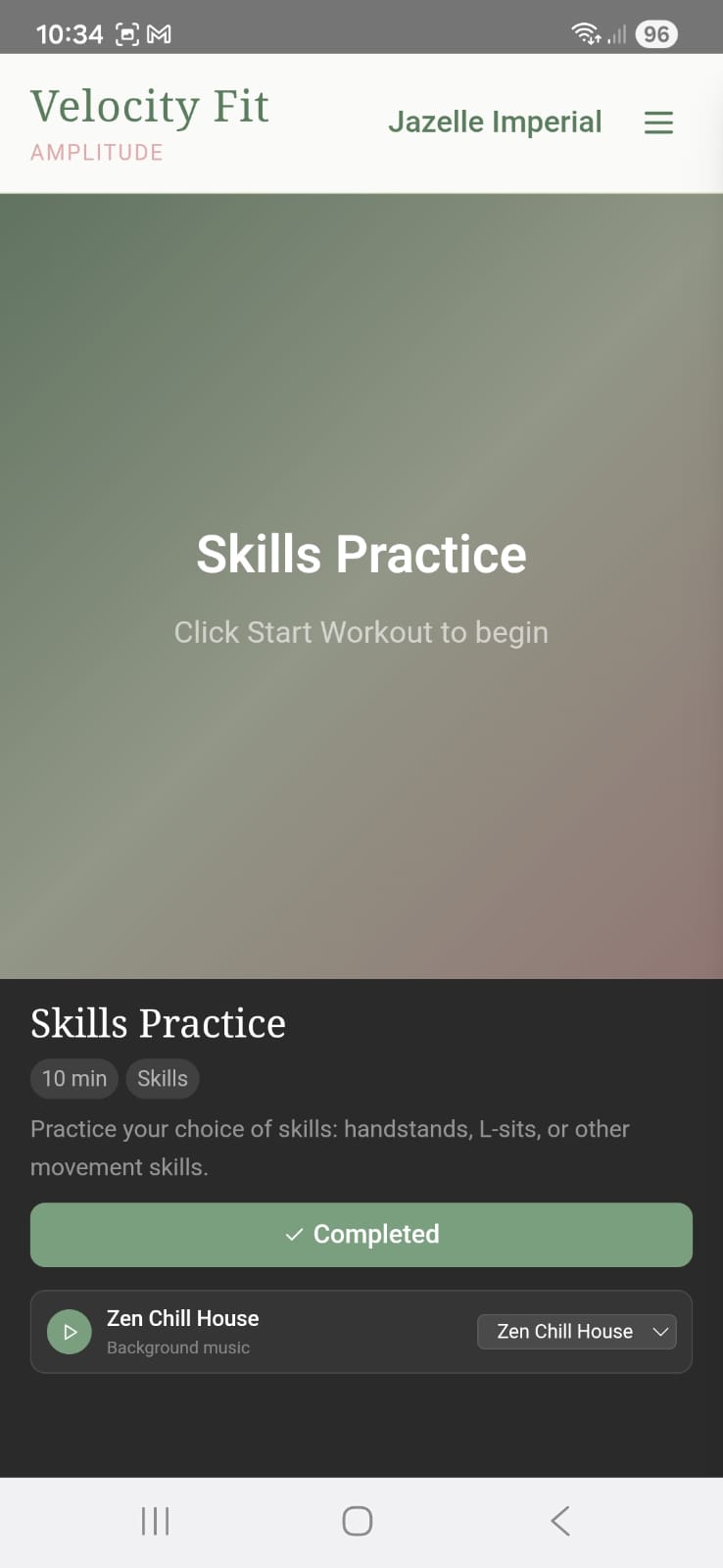 Velocity Fit Screenshot 3