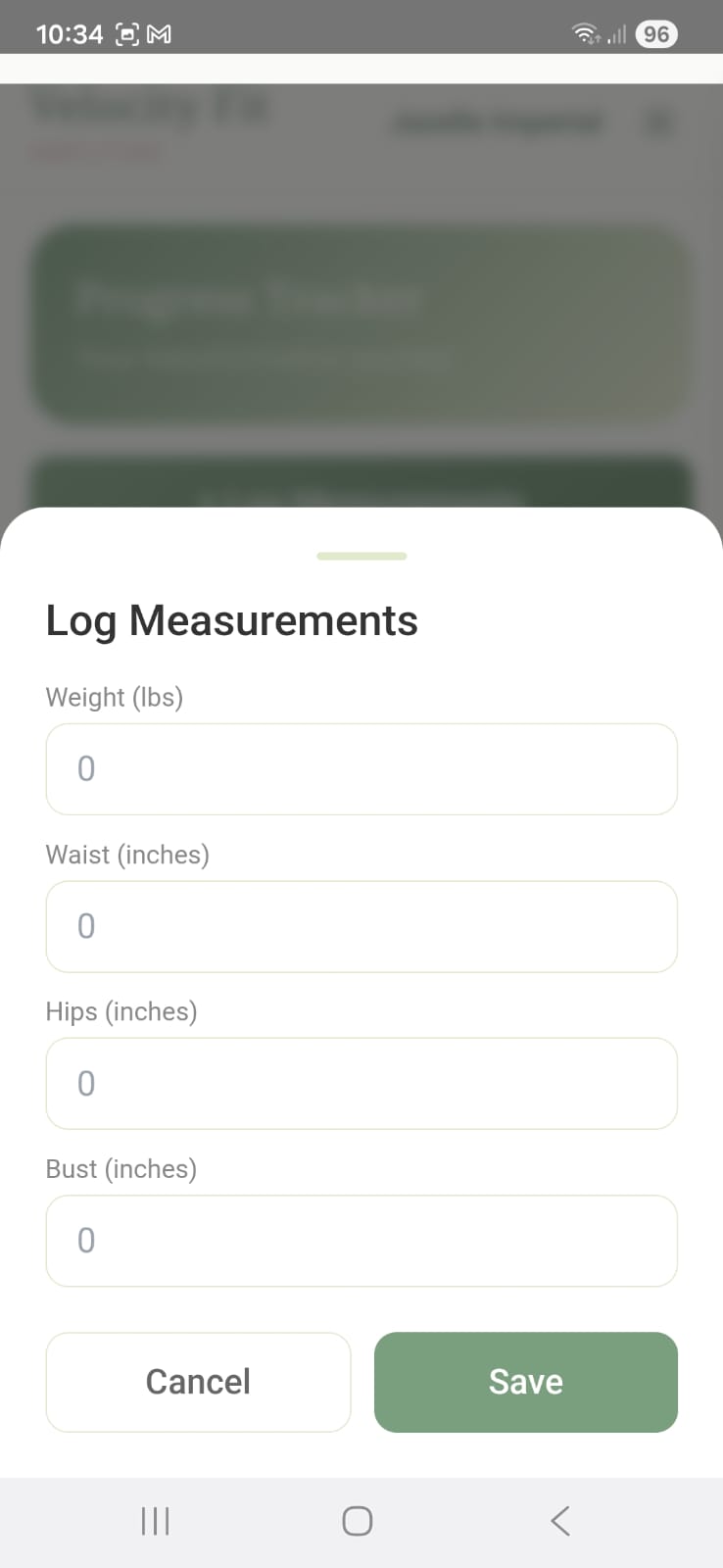 Velocity Fit Screenshot 5