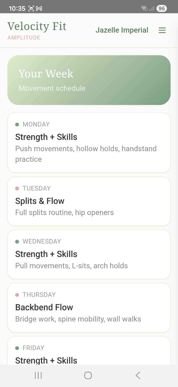 Velocity Fit Screenshot 8